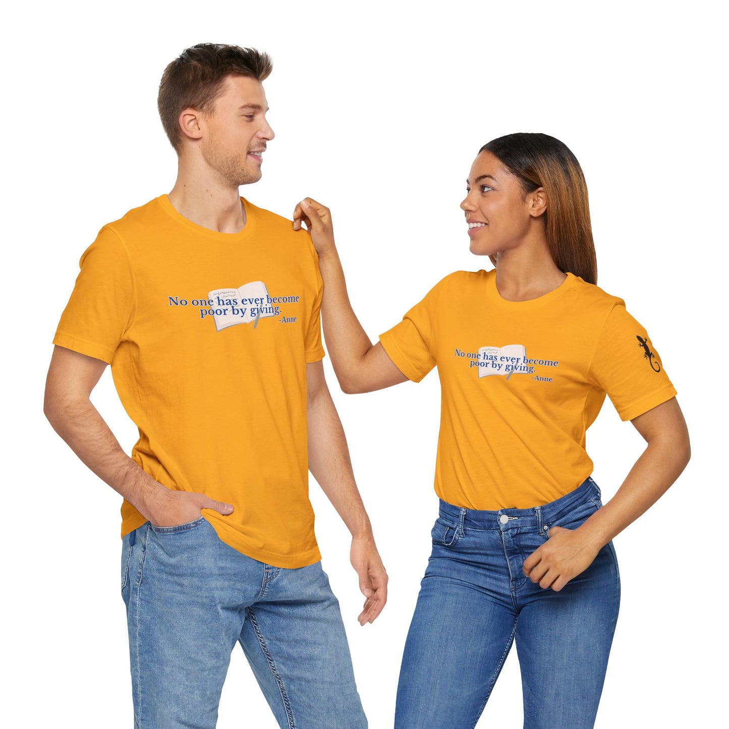 No One Becomes Poor By Giving - Short Sleeve Tee