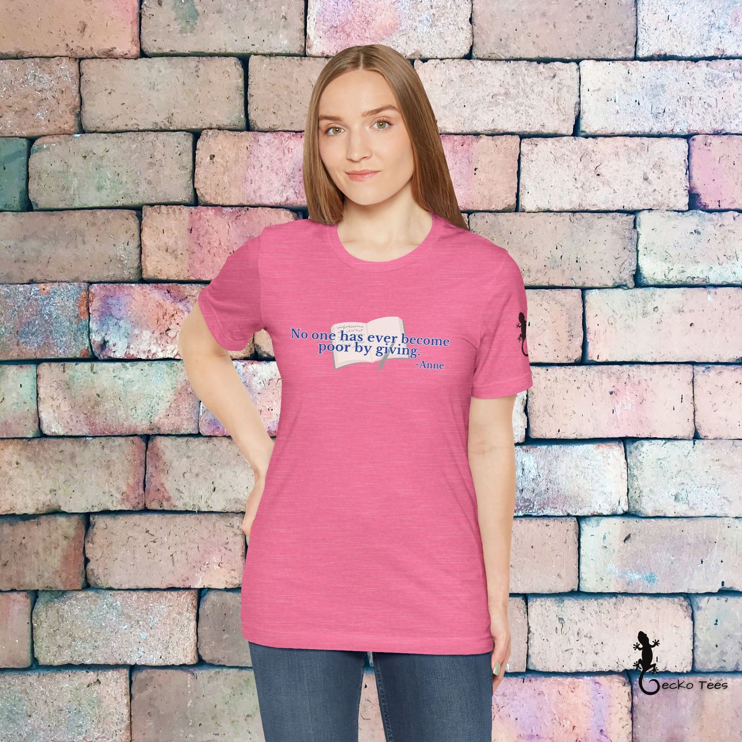 No One Becomes Poor By Giving - Short Sleeve Tee