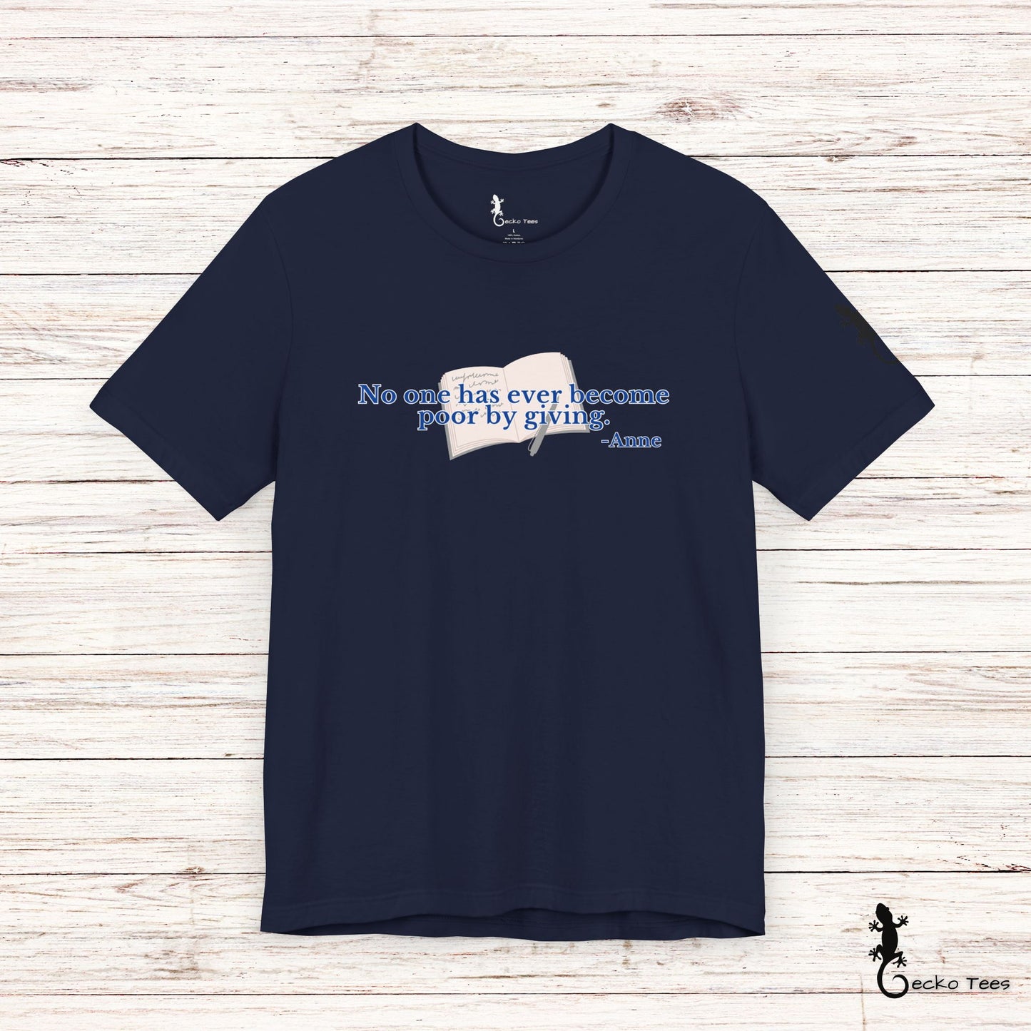 No One Becomes Poor By Giving - Short Sleeve Tee