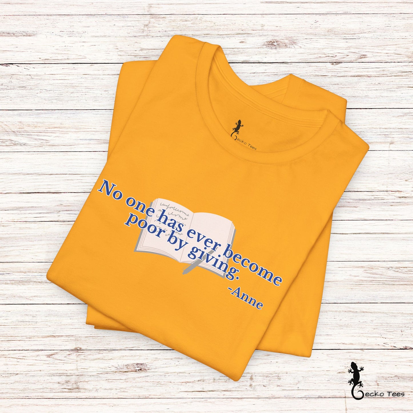 No One Becomes Poor By Giving - Short Sleeve Tee