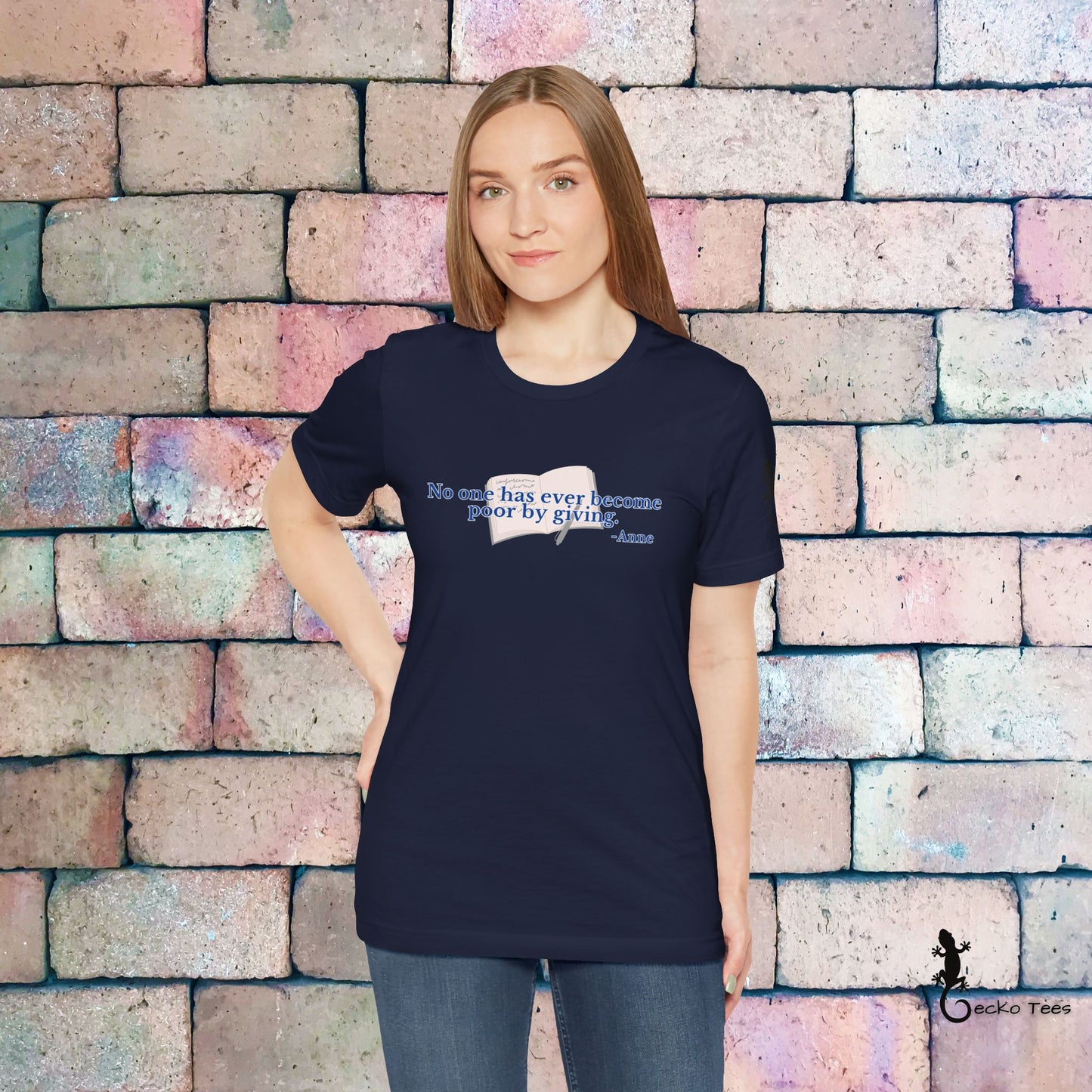 No One Becomes Poor By Giving - Short Sleeve Tee