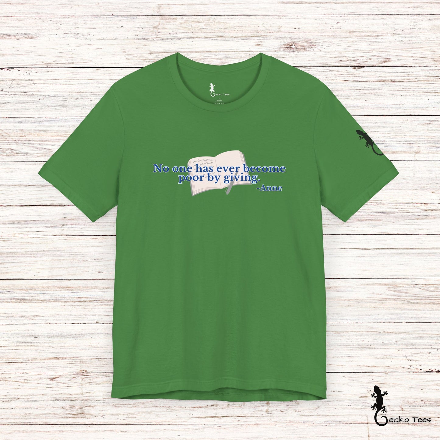 No One Becomes Poor By Giving - Short Sleeve Tee