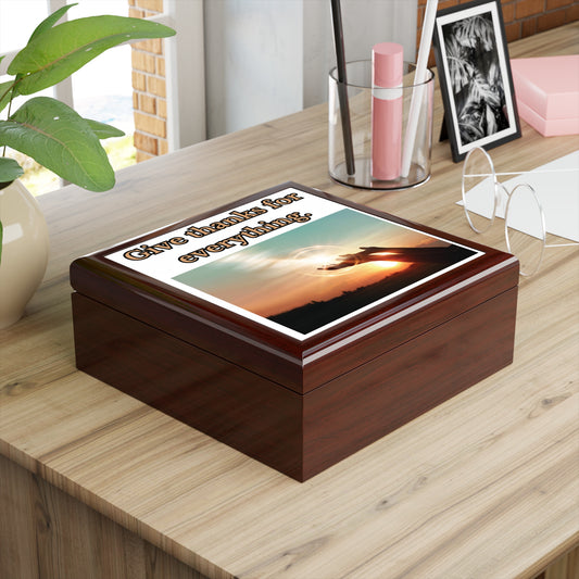 Give Thanks for Everything - Jewelry Box